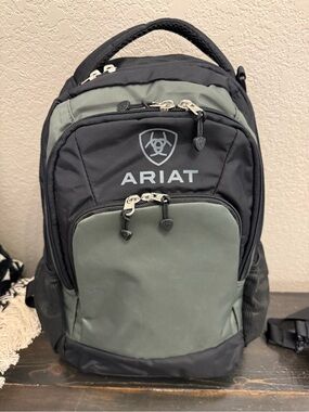 Ariat Green and Black Padded Daypack Backpack
